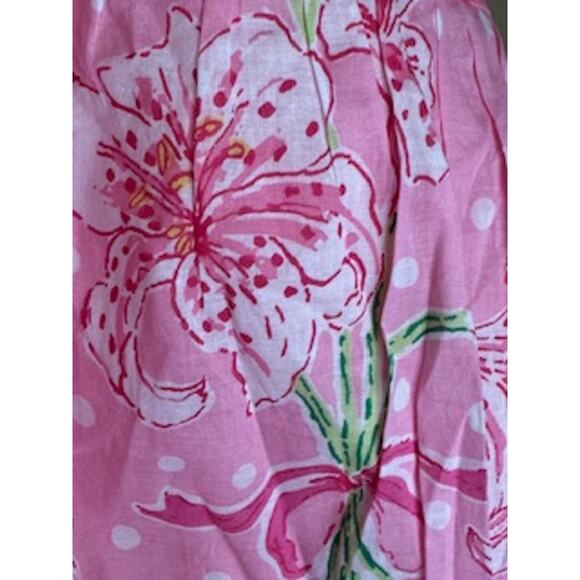 Lilly Pulitzer Women Nikita Pink Floral Ruffle Mini Skirt 4 - Picture 3 of 5
